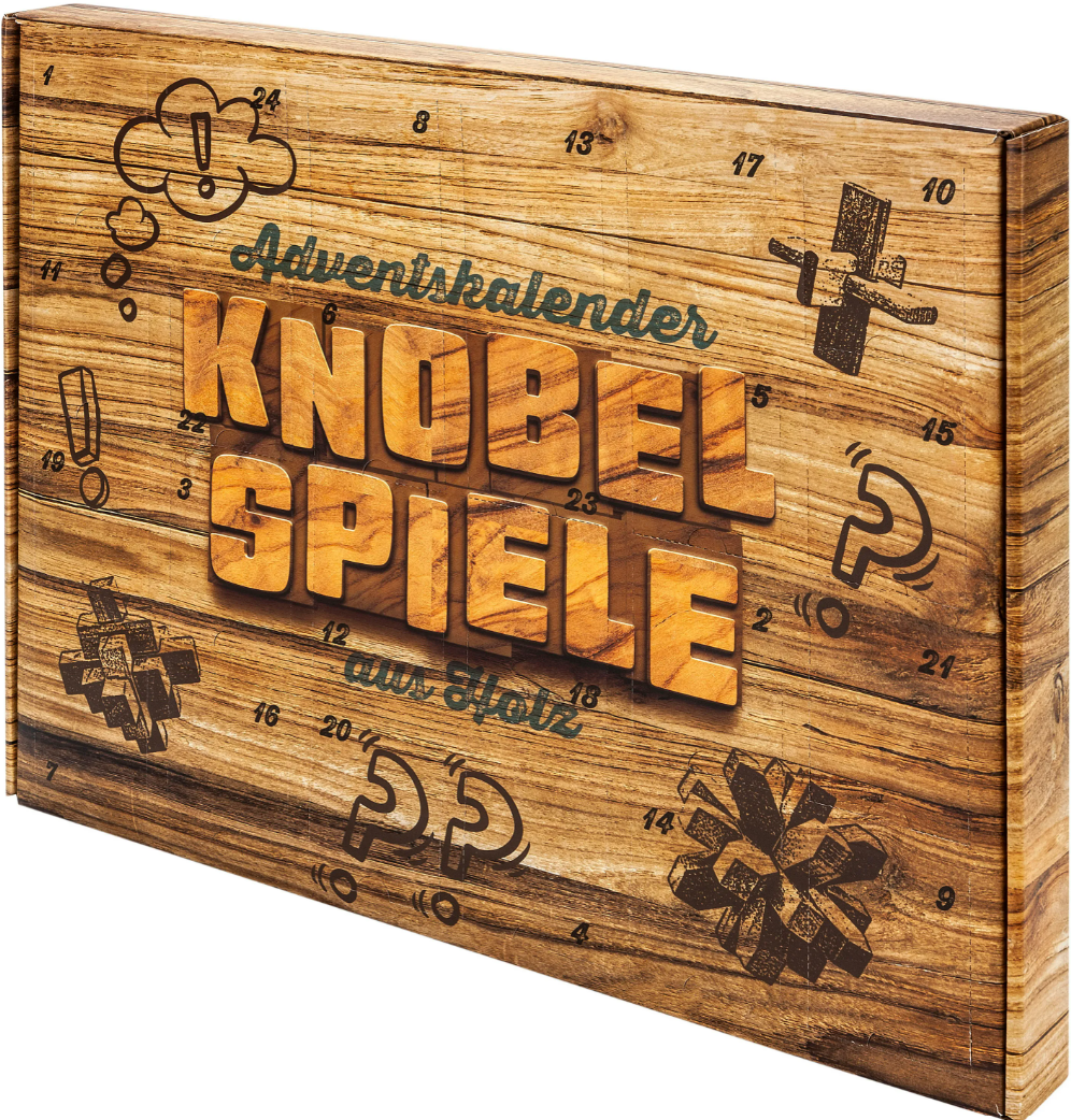 Holz Knobelspiele Adventskalender 2024