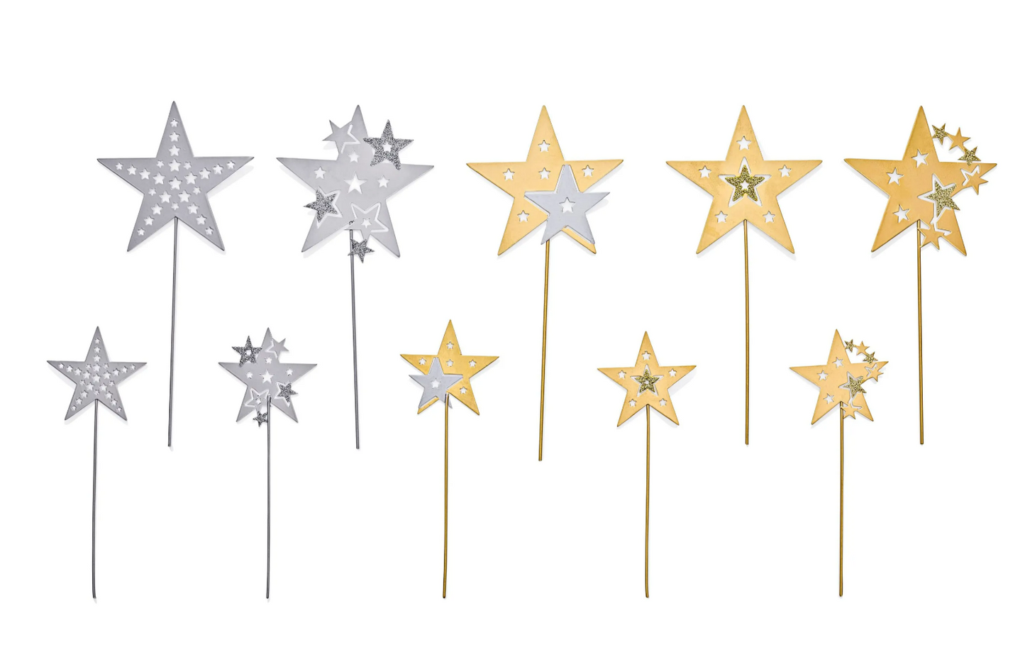 Deko-Stecker "Sternenhimmel", 10er-Set