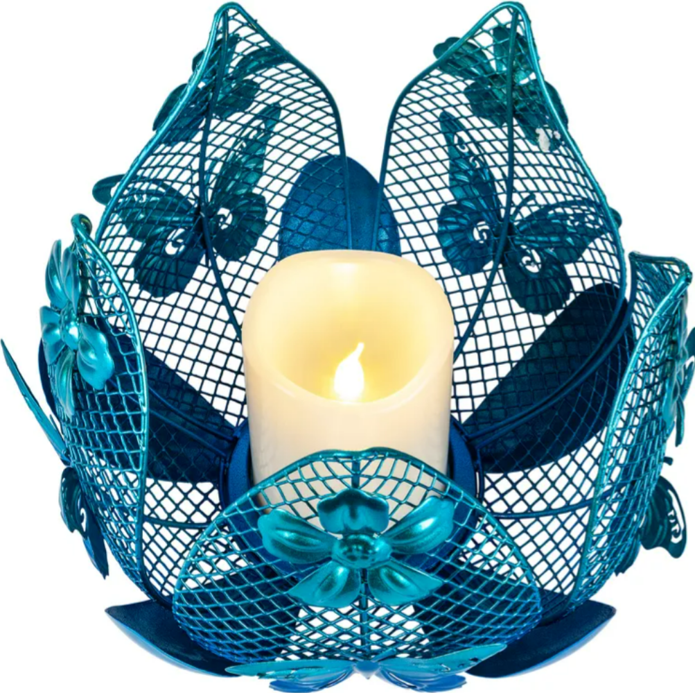 Lotusblume "Butterfly" mit LED-Kerze