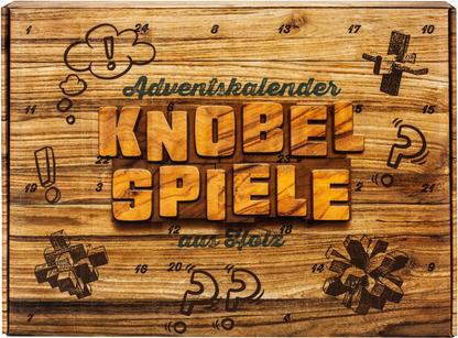 Holz Knobelspiele Adventskalender 2024