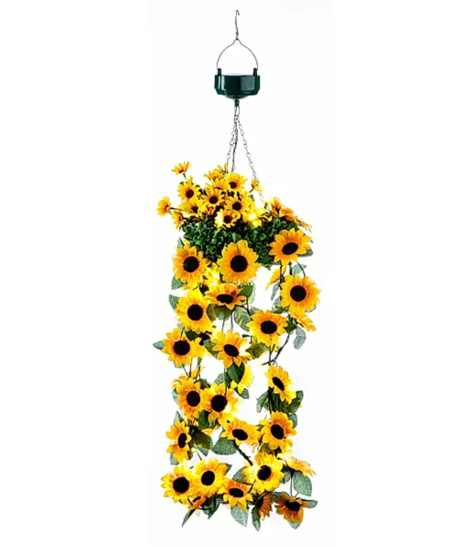 Solar-Hängedeko Sonnenblumen