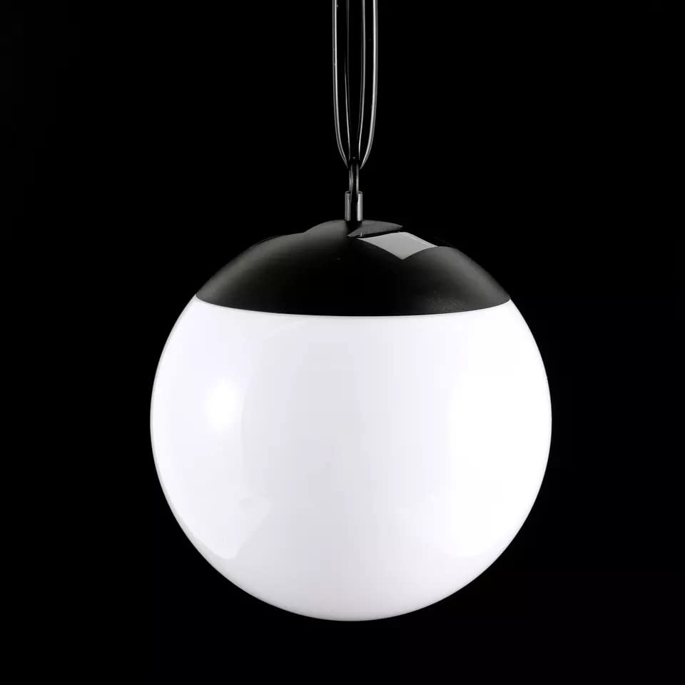 SONNENKERZE SOLAR-HÄNGEKUGELN "BIANCO", 2ER SET - LED LEUCHTKUGEL-SET SOLARBETRIEBEN - 2x SOLAR LED-KUGELN
