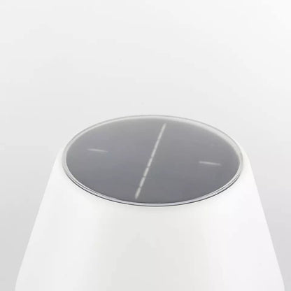 SONNENKERZE SOLAR LED-TISCHLAMPE BIANCO - SOLAR-TISCHLEUCHTE - SOLARBETRIEBENE LED-TISCHLEUCHTE MIT 3 EINSTELLBAREN HELLIGKEITSSTUFEN