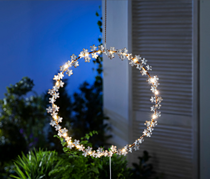 LED-Dekokranz "Fiore" 32 cm