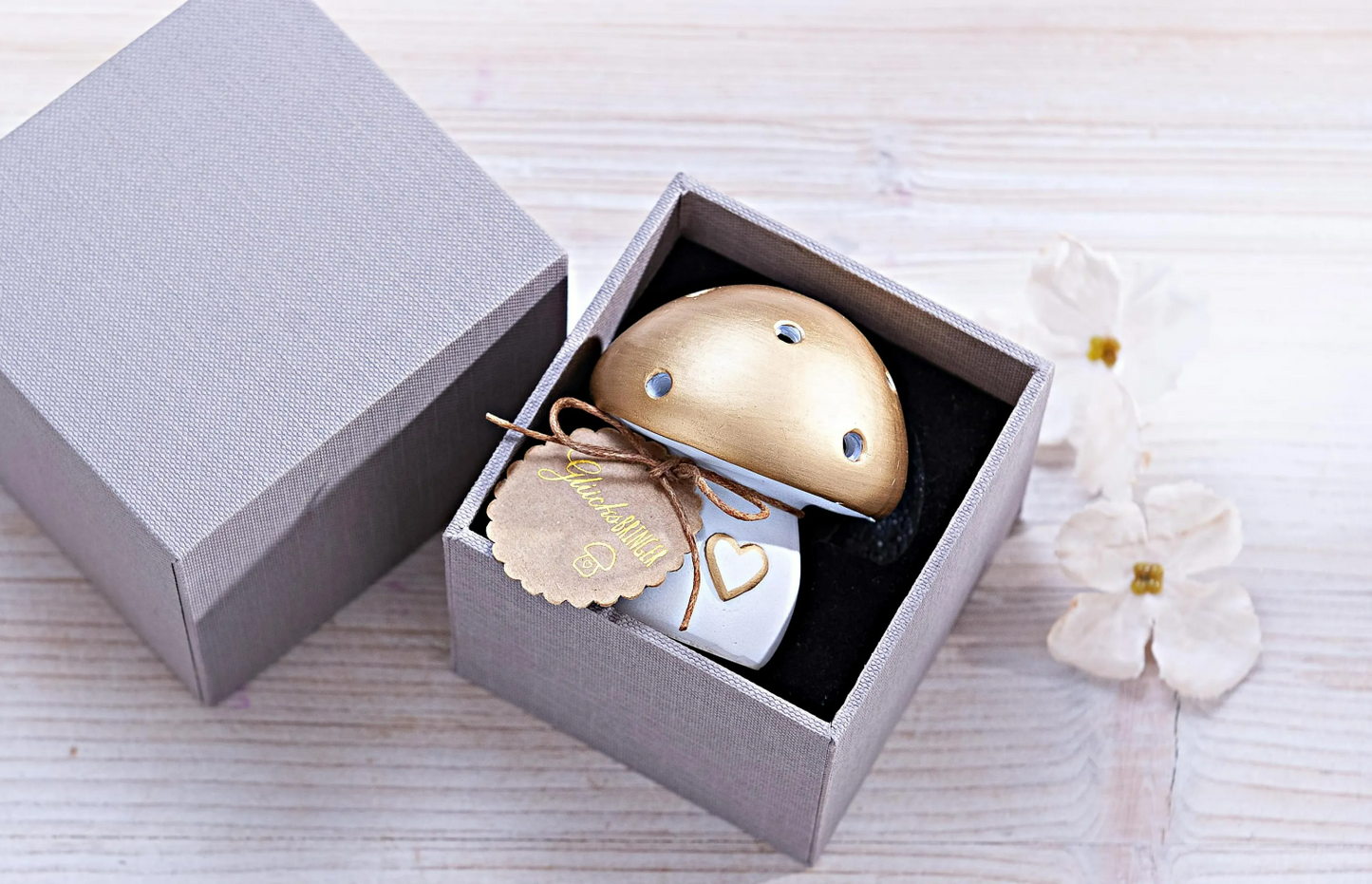 Geschenkset LED-Pilz "Glücksbringer