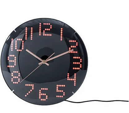LED-Wanduhr mit Hintergrundbeleuchtung