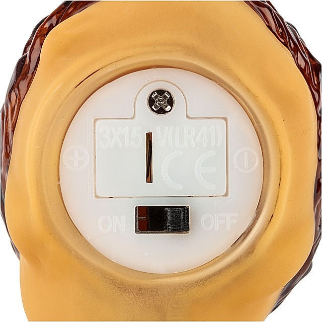 LED-Dekofiguren "Igel" aus Glas 3er-Set