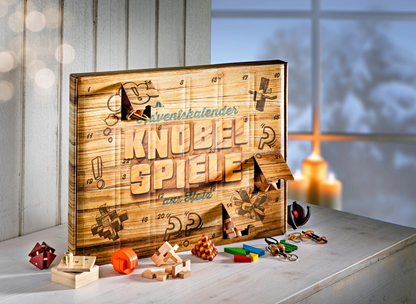 Holz Knobelspiele Adventskalender 2024
