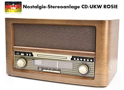 NEWTRO Nostalgie-Stereoanlage CD/UKW Rosie