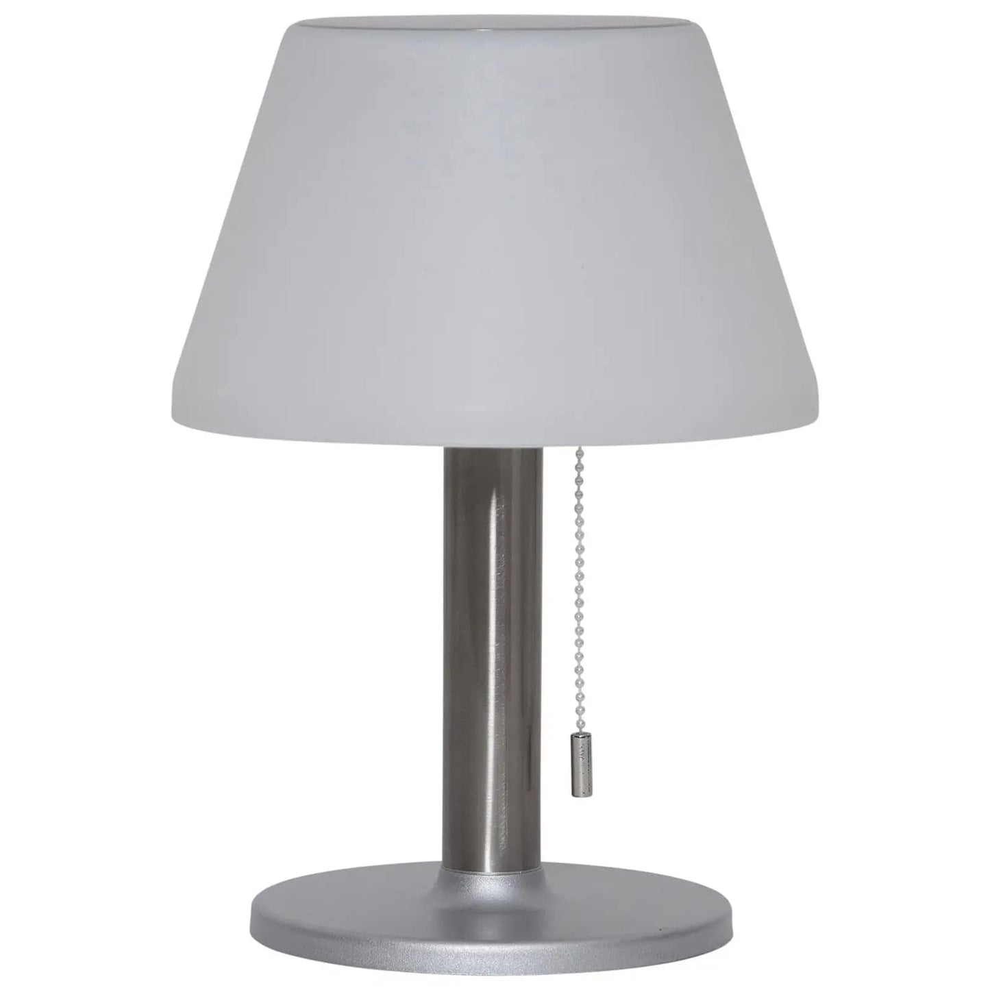 SONNENKERZE SOLAR LED-TISCHLAMPE BIANCO - SOLAR-TISCHLEUCHTE - SOLARBETRIEBENE LED-TISCHLEUCHTE MIT 3 EINSTELLBAREN HELLIGKEITSSTUFEN