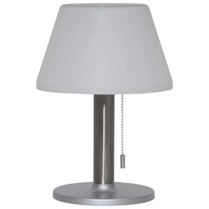 SONNENKERZE SOLAR LED-TISCHLAMPE BIANCO - SOLAR-TISCHLEUCHTE - SOLARBETRIEBENE LED-TISCHLEUCHTE MIT 3 EINSTELLBAREN HELLIGKEITSSTUFEN