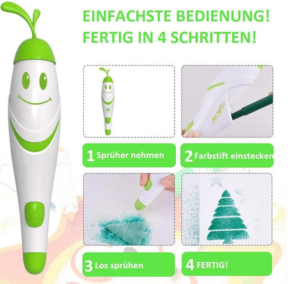 SOUCCESS Kabelloses Airbrush Spraystifte-Malset, 21tlg. mit 12 Farben zum Malen, Basteln und Gestalten, Kreativ-Set