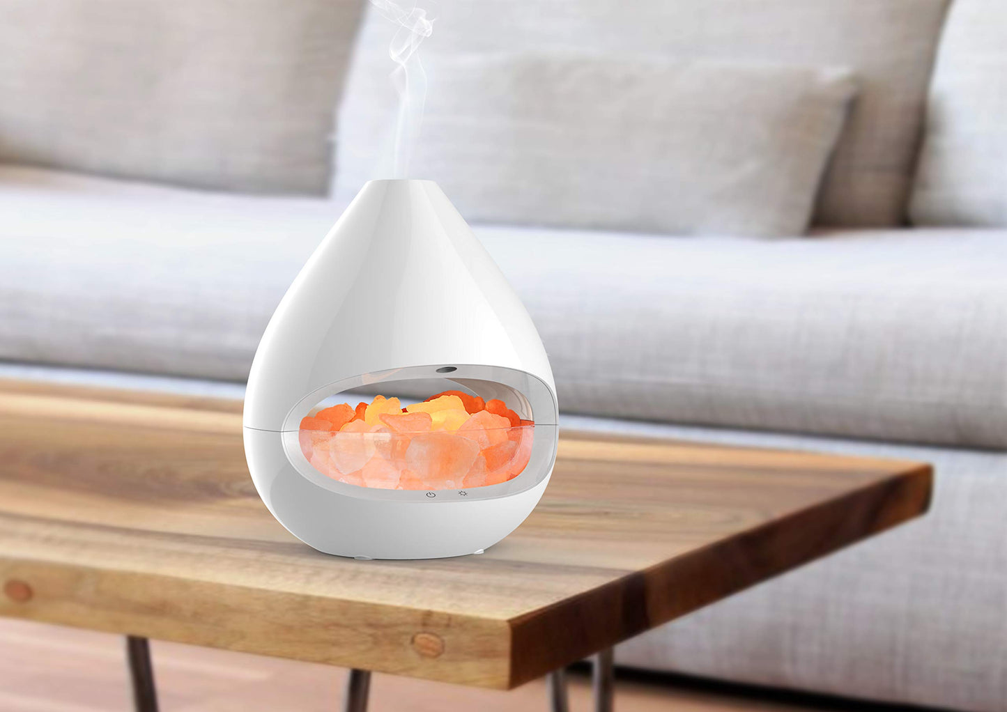 Aroma-Diffuser SALZKRISTALL-LEUCHTE, Luftbefeuchter, Salzkristalllampe, Ionisator, Duftöldiffuser, Aromatherapie, Raumharmonie