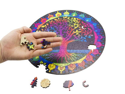 SOUCCESS HOLZPUZZLE LEBENSBAUM (Holz-Puzzle im exklusivem Lebensbaum42-Design, Puzzlespass für Groß und Klein)