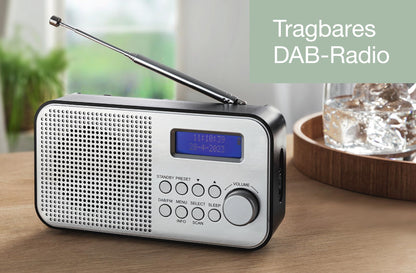 NEWTRO TRAGBARES DAB-Radio MIT INTEGRIERTEM AKKU (DAB/FM-Radio, Lautsprecher, KOPFHÖRERANSCHLUSS, TASTENSTEUERUNG, SENDERSPEICHER, TELESKOPANTENNE)