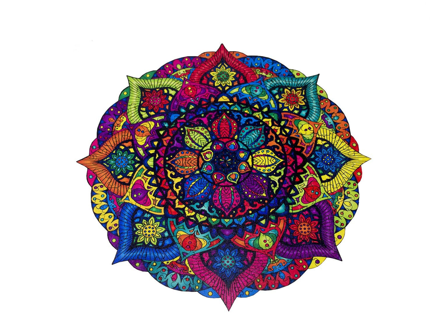 SOUCCESS HOLZPUZZLE Mandala (Holz-Puzzle im exklusivem Mandala-Design, Puzzlespass für Groß und Klein)