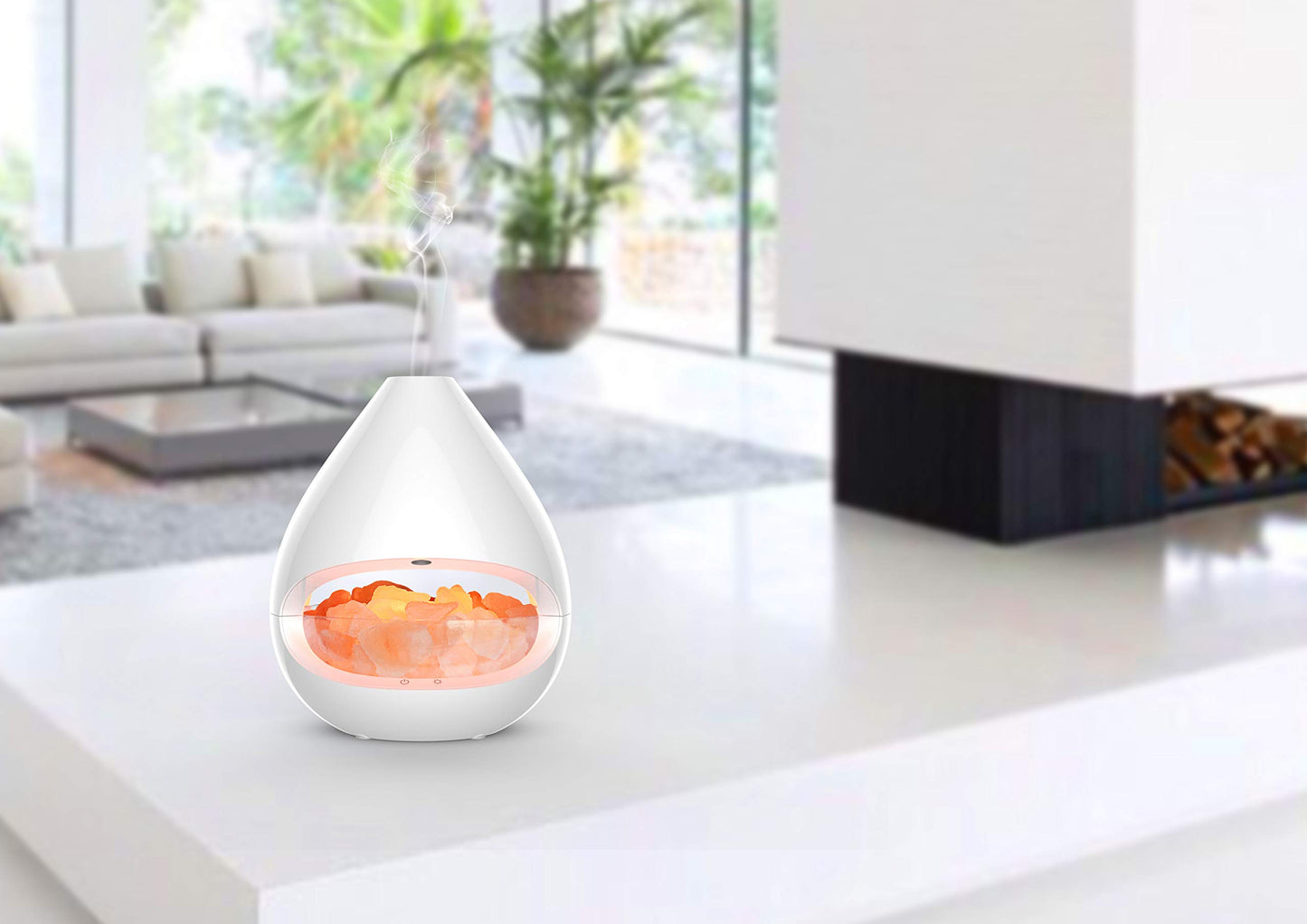 Aroma-Diffuser SALZKRISTALL-LEUCHTE, Luftbefeuchter, Salzkristalllampe, Ionisator, Duftöldiffuser, Aromatherapie, Raumharmonie