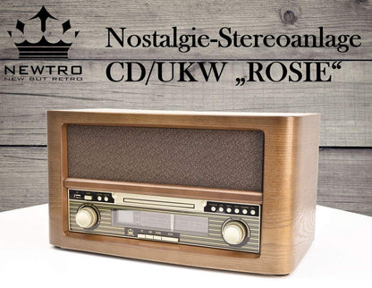 NEWTRO Nostalgie-Stereoanlage CD/UKW Rosie