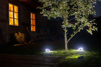 SONNENKERZE Solar-Wegeleuchte für Wand und Boden CONNECT, 4er-Set - Solar-Bodenleuchte, Solar-Wandleuchte, Solar-Wegeleuchte zusammensteckbar