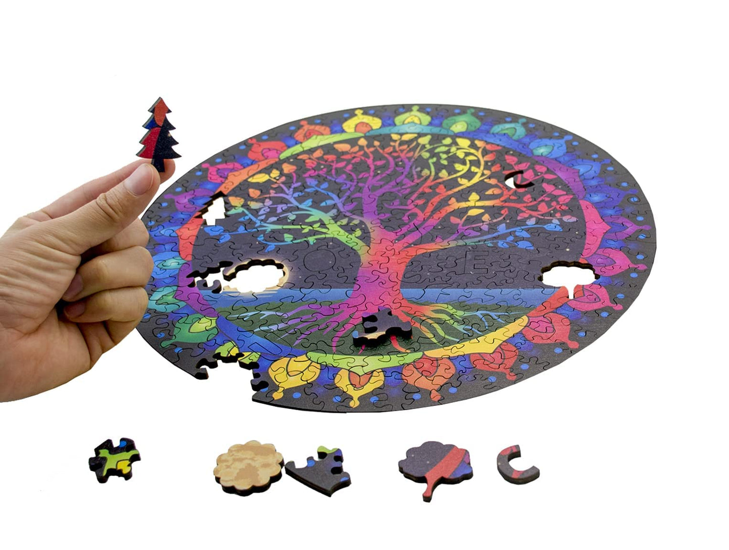 SOUCCESS HOLZPUZZLE LEBENSBAUM (Holz-Puzzle im exklusivem Lebensbaum42-Design, Puzzlespass für Groß und Klein)