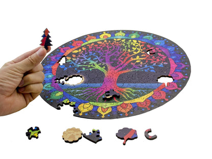 SOUCCESS HOLZPUZZLE LEBENSBAUM (Holz-Puzzle im exklusivem Lebensbaum42-Design, Puzzlespass für Groß und Klein)