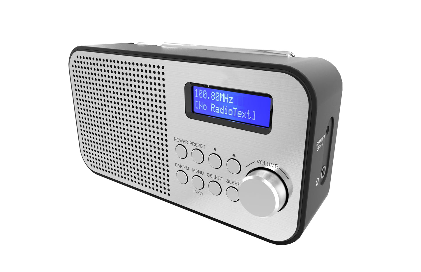 NEWTRO TRAGBARES DAB-Radio MIT INTEGRIERTEM AKKU (DAB/FM-Radio, Lautsprecher, KOPFHÖRERANSCHLUSS, TASTENSTEUERUNG, SENDERSPEICHER, TELESKOPANTENNE)