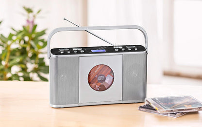 NEWTRO CD-Kofferradio mit DAB - CD, DAB+ Digitalradio, UKW/FM-Radio mit PLL-Tuner, USB-Playback, AUX-IN, UVM.