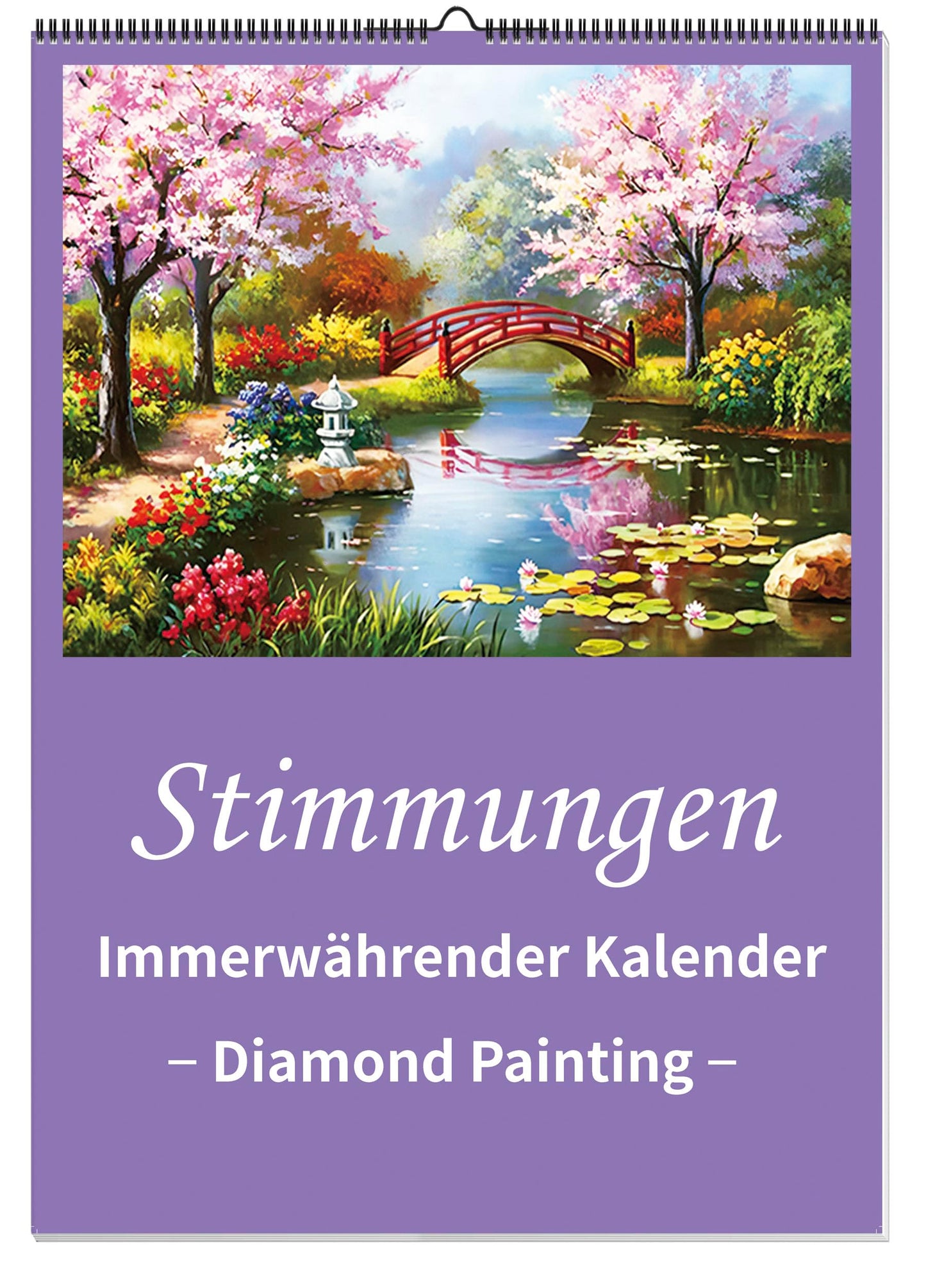 DIAMOND PAINTING IMMERWÄHRENDER KALENDER - STIMMUNGEN - Erst basteln, dann aufhängen! Wandkalender mit 4 Diamond Painting-Motiven zum selbst Gestalten