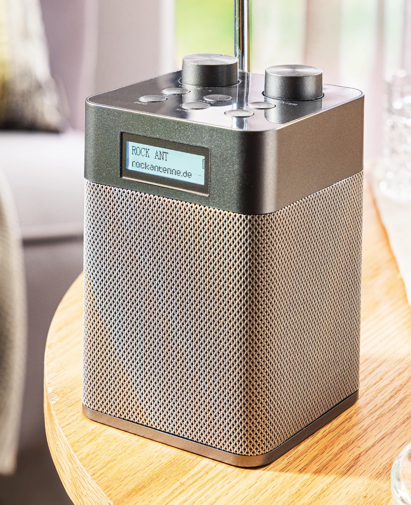 NEWTRO Tragbares DAB-Radio Vertikal - 2.200mAh Akku-Power für DAB/FM/BT- & USB-Wiedergabe inkl. Ladekabel und ausziehbarer Teleskopantenne