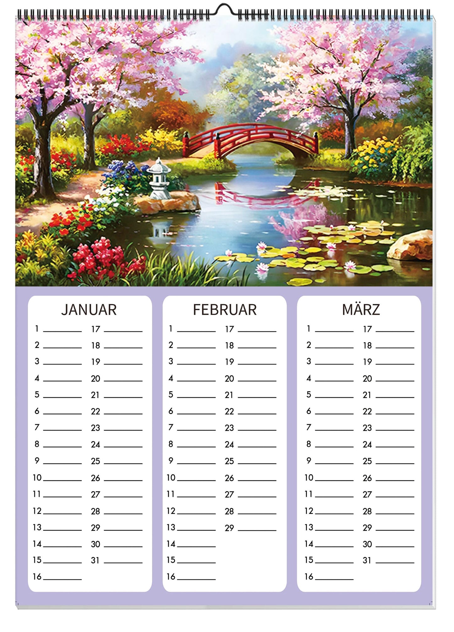DIAMOND PAINTING IMMERWÄHRENDER KALENDER - STIMMUNGEN - Erst basteln, dann aufhängen! Wandkalender mit 4 Diamond Painting-Motiven zum selbst Gestalten