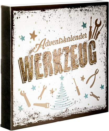 ADVENTSKALENDER WERKZEUG - Adventskalender für Heimwerker, 24 x eine neue Überraschung, inkl. Tasche