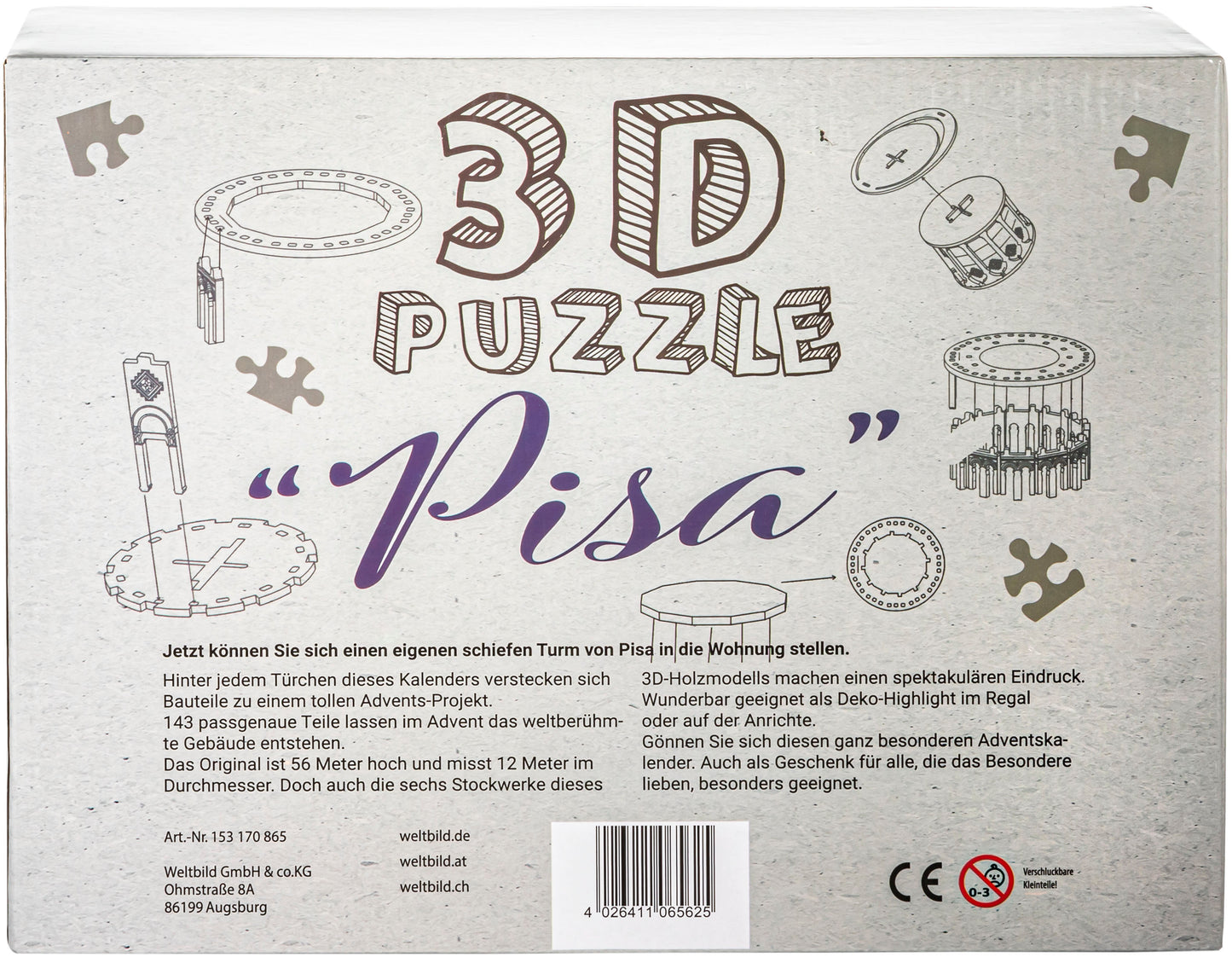 Adventskalender 3D Puzzle