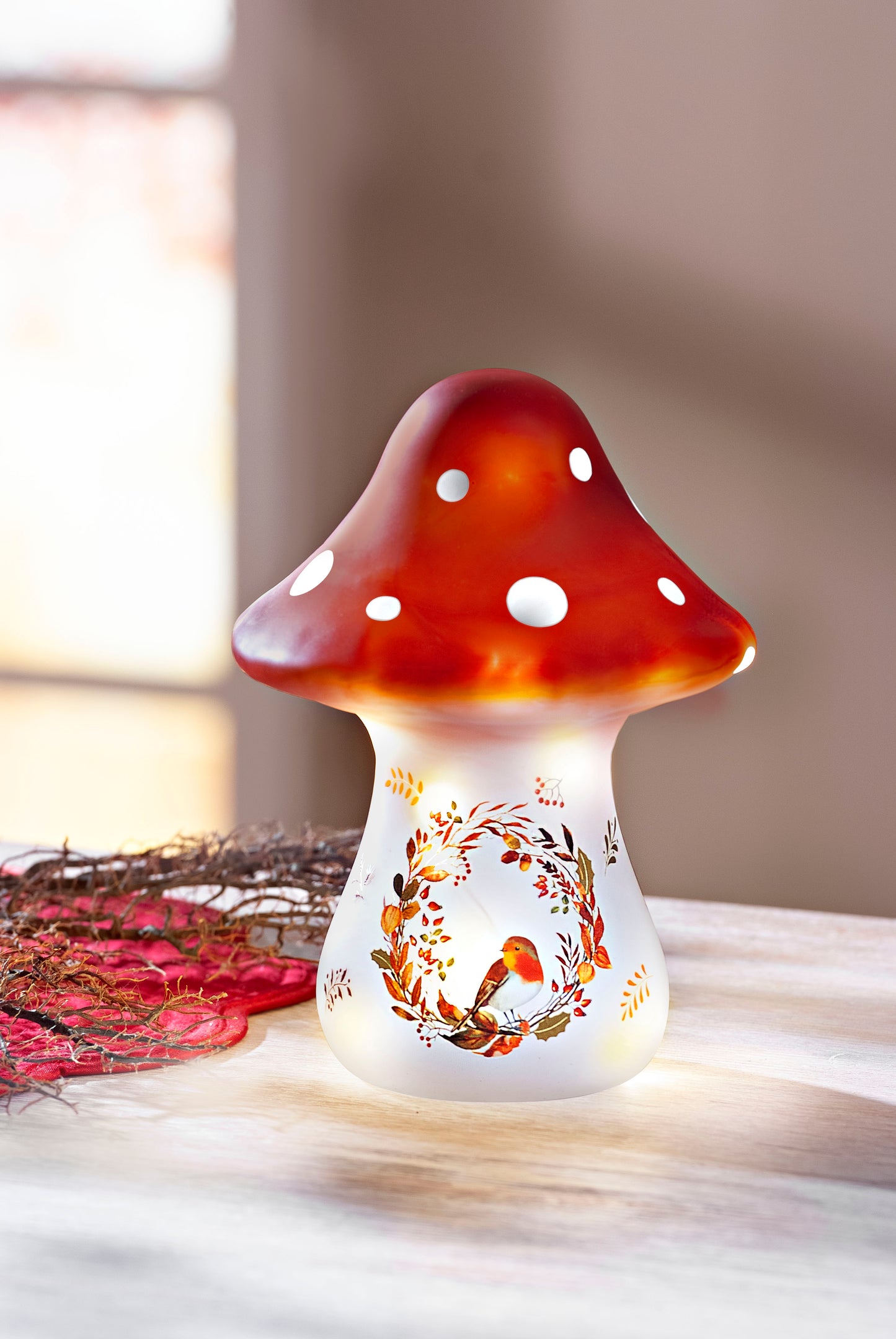 LED-Stimmungsleuchte "Fliegenpilz"