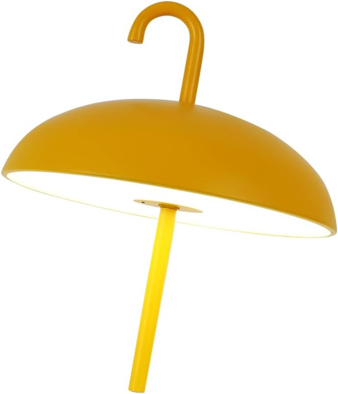 SONNENKERZE Regenschirm Tischlampe GRÜN mit Akku & USB-C
